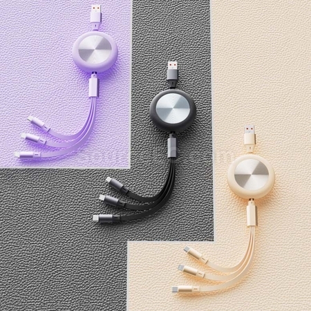 Customization 3 in 1 Retractable Charging Cable Corporate Gifts