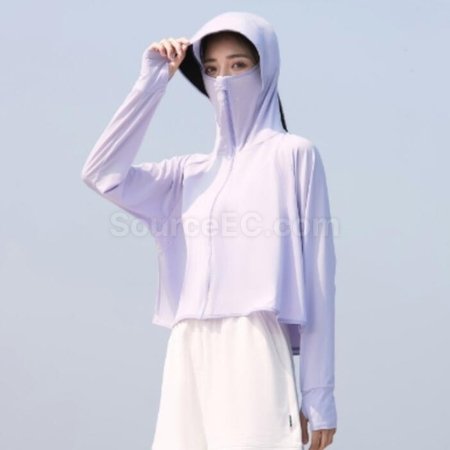 Uv Protection Hooded Ultra Thin Sun Protection Clothing Corporate