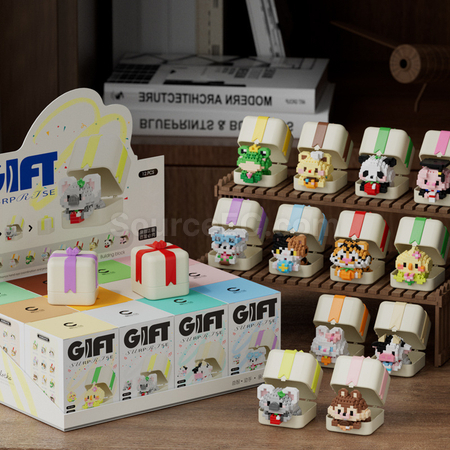 Customization Panda, Puppy, Animal Building Block Toy Gift Box Corporate Gifts