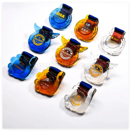 Customization Glass Medals Corporate Gifts