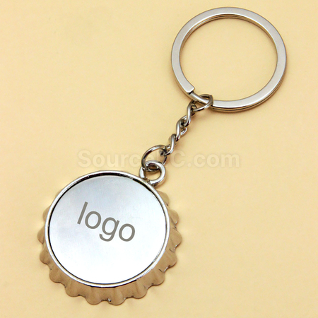 Customization Metal Beer Cap Bottle Opener Key Ring Corporate Gifts