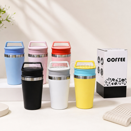 Customization Portable Travel Coffee Mug, Stainless‑Steel Insulated Cup Corporate Gifts