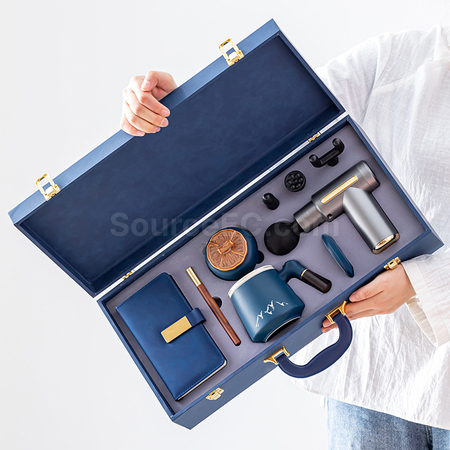 5-Piece Set: Massage Gun, Office Mug and Notebook