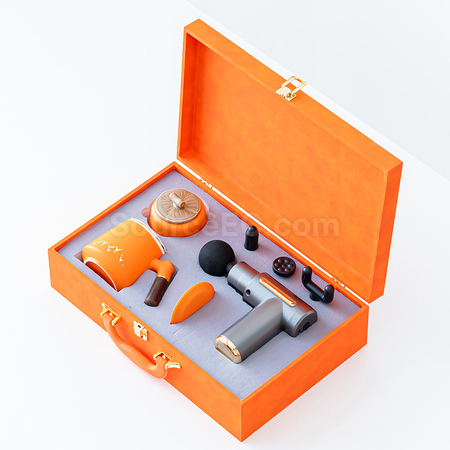 Customization Fascia Gun, Office Mug and Tea Canister 3-Piece Set Corporate Gifts