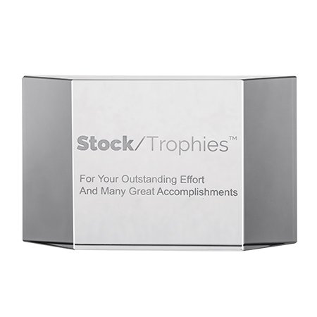Customization Trapezium Crystal Trophy Corporate Gifts