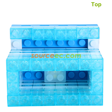 Customization Gattola 5-In-1 Large Brick Pen Holder/USB Hub, Lighting Effect Corporate Gifts