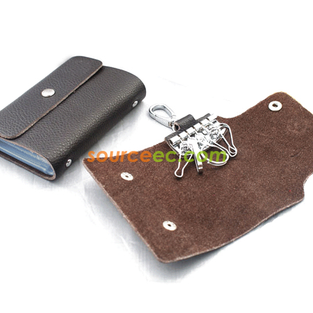 Customization Leather Car Key Case Gift Set Corporate Gifts