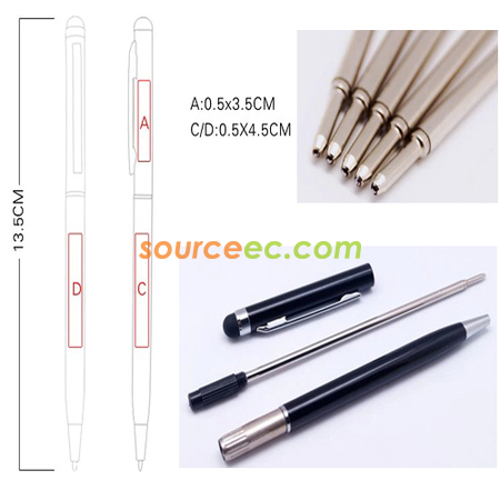 Customization Stylus Metal Pen Corporate Gifts