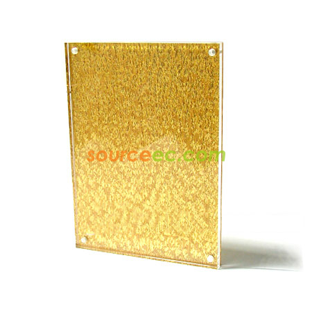 Customization 5R Golden Magnetic Acrylic Photo Frame Corporate Gifts