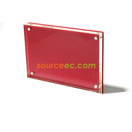 Customization Green/Red Magnetic Acrylic Photo Frame Corporate Gifts