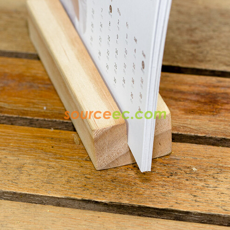 wood calendar stand