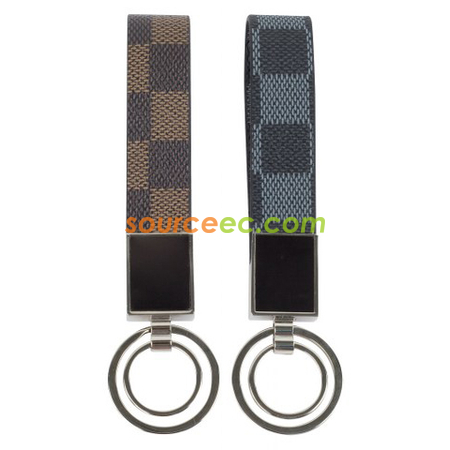 Checkered PU Key Holder