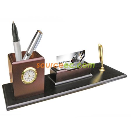 Wooden 4 In 1 Desktop Set