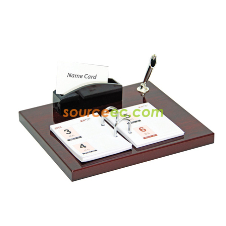 Wooden 3 In 1 Desktop Set