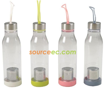 Transparent Glass Tea Bottle