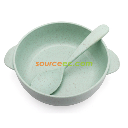 Customization Straw Bowl with Spoon Corporate Gifts