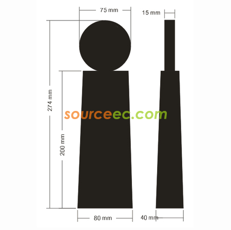 Customization Black Crystal Trophy Corporate Gifts