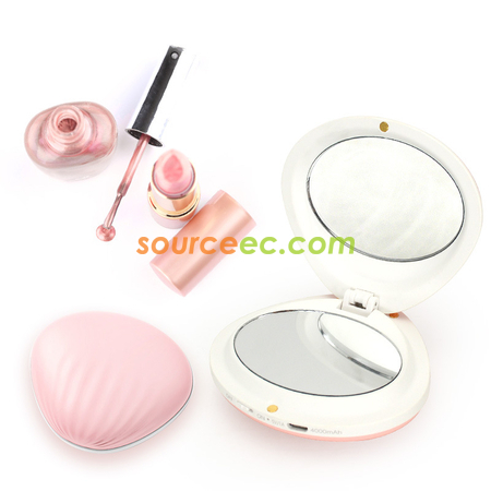 LED Dual Mirror Power Bank-Shell