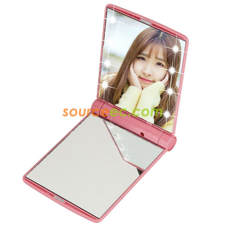 Customization Led Lighted Compact Makeup Mirror Corporate Gifts