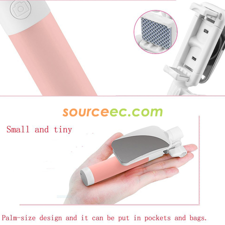 Customization Mini Selfie Stick With Mirro Corporate Gifts