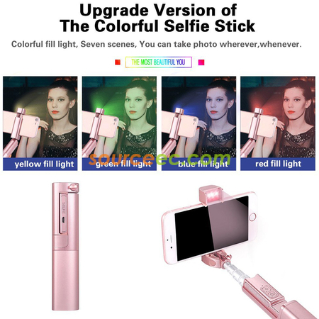 Customization Selfie Stick with LED Fill Light Corporate Gifts