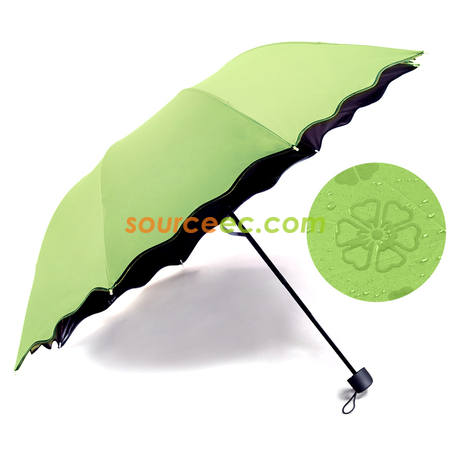 Customization Water Activated Color Changing Flower Print Umbrella Corporate Gifts