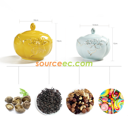 Customization Ceramic Tea Canister Corporate Gifts
