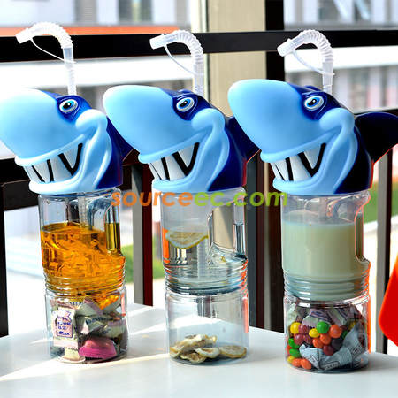 Customization Shark Cup with Straw Corporate Gifts