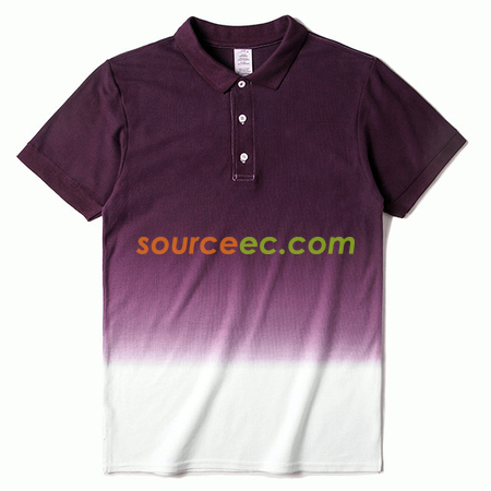 Customization Gradient Colors Printed Polo Shirt Corporate Gifts