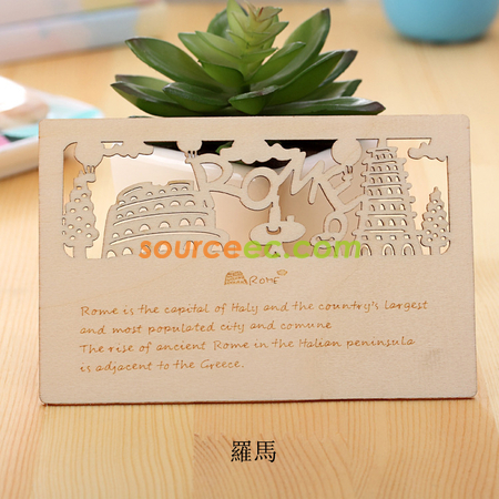 Customization Wooden Postcard Corporate Gifts