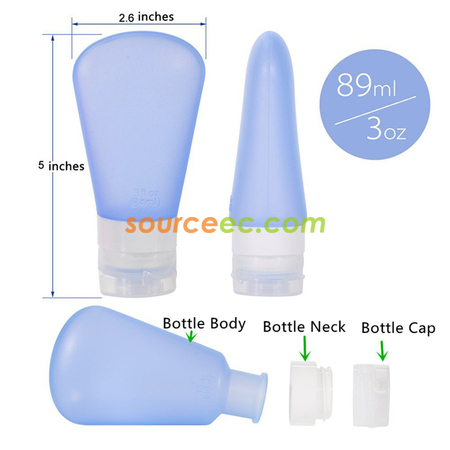 Customization Portable Soft Silicone Travel Bottle Corporate Gifts