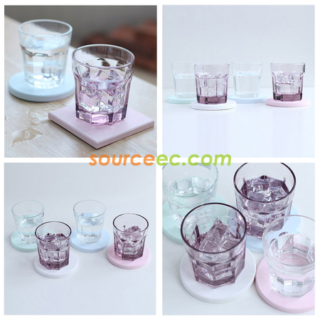 Customization Diatomaceous Earth Absorbent Coaster Corporate Gifts