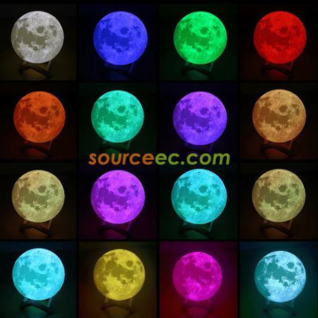 3d moon lamp customized