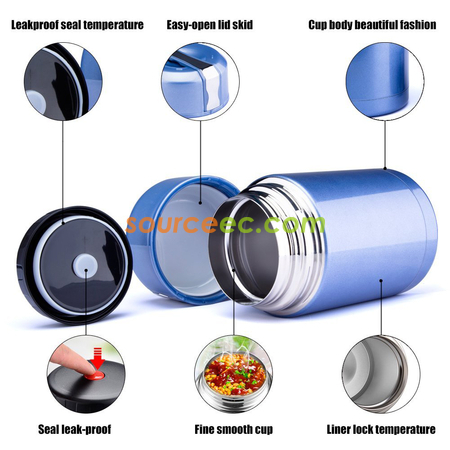 Customization 1L Vacuum Insulated Food Jar  Corporate Gifts