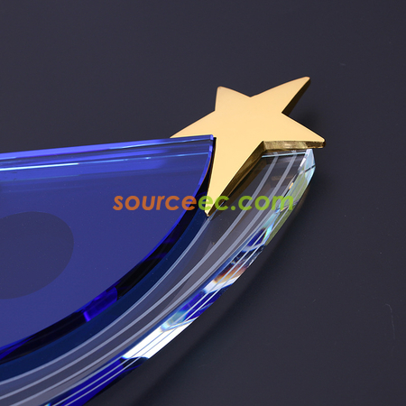 Customization Metal Star Crystal Trophy Corporate Gifts
