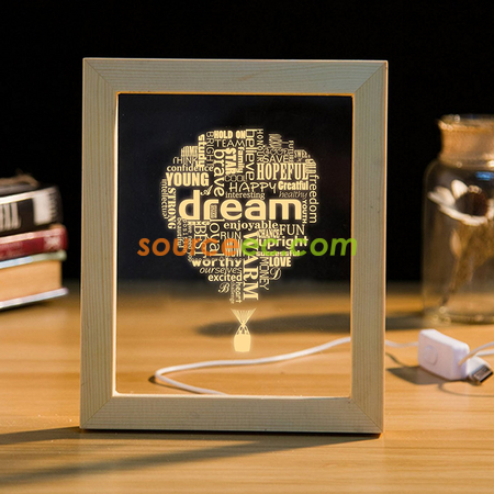 3D Photo Frame LED Night 