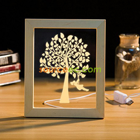 Customization 3D Photo Frame LED Night  Corporate Gifts
