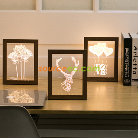Customization 3D Photo Frame LED Night  Corporate Gifts