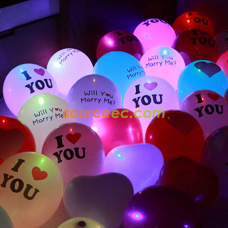 Customization LED Light up Balloons Corporate Gifts