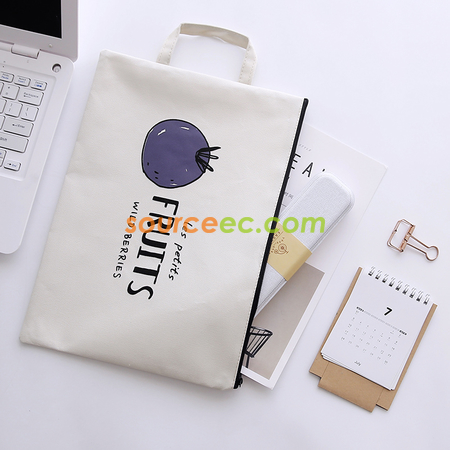 Portable Zipper File Bag