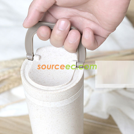 Customization 450ML Wheat Straw Double Insulated Cup Corporate Gifts
