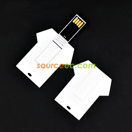 Customization T-Shirt Shaped Card USB Flash Drive Corporate Gifts