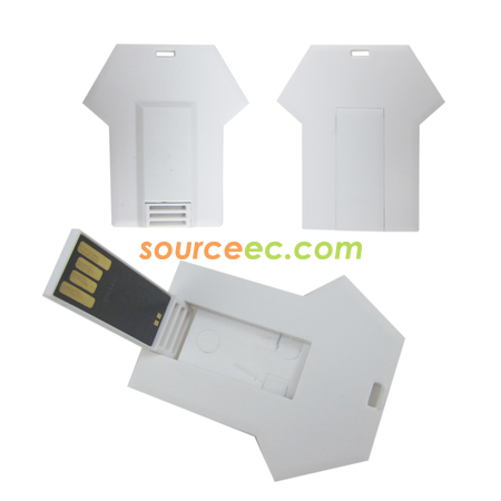 Customization T-Shirt Shaped Card USB Flash Drive Corporate Gifts