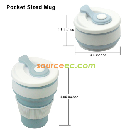 Customization 350ML Silicone Collapsible Coffee Cup Corporate Gifts