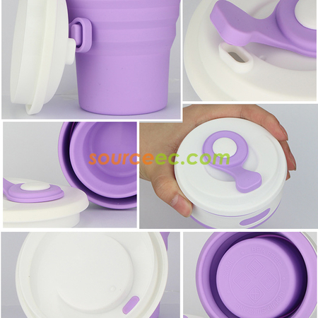 Customization 350ML Silicone Collapsible Coffee Cup Corporate Gifts
