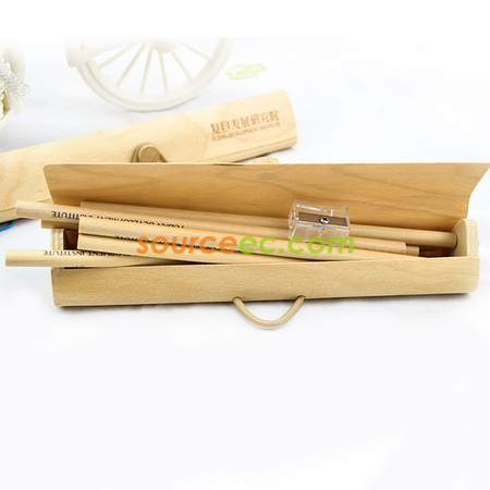 Customization Color Pencil with Wooden Box Corporate Gifts