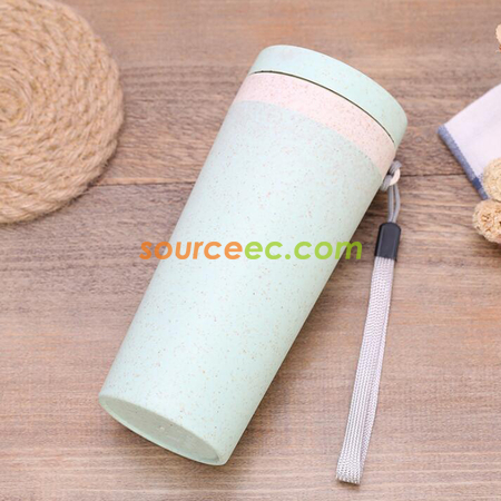 Customization 300ML Wheat Straw Double Insulated Cup Corporate Gifts