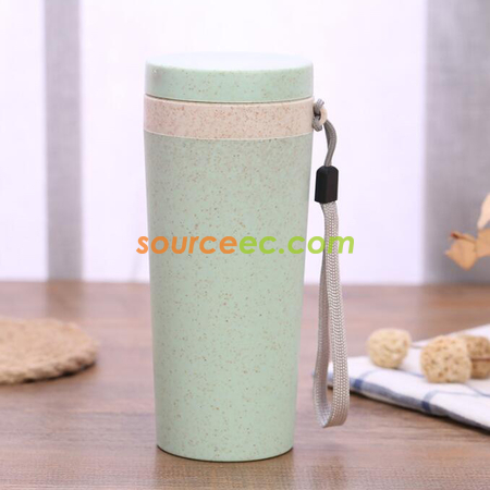 Customization 300ML Wheat Straw Double Insulated Cup Corporate Gifts