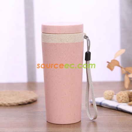 Customization 300ML Wheat Straw Double Insulated Cup Corporate Gifts