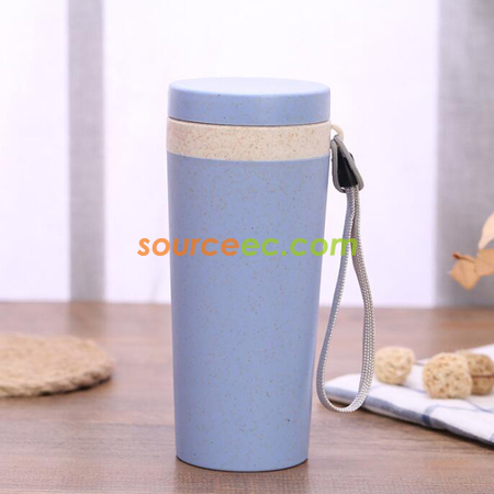Customization 300ML Wheat Straw Double Insulated Cup Corporate Gifts